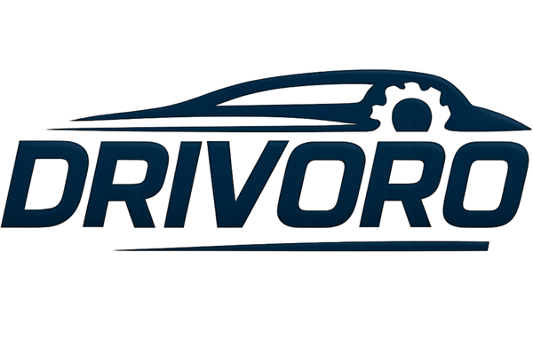 a logo for a company selling car customisation products called 'drivoro'